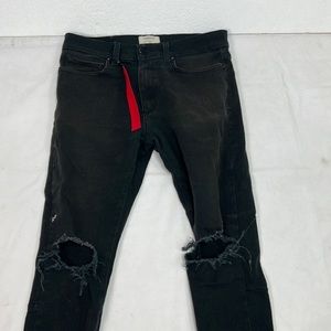 #2134 Syndicate Black Men’s Ripped Jeans | Size: 32